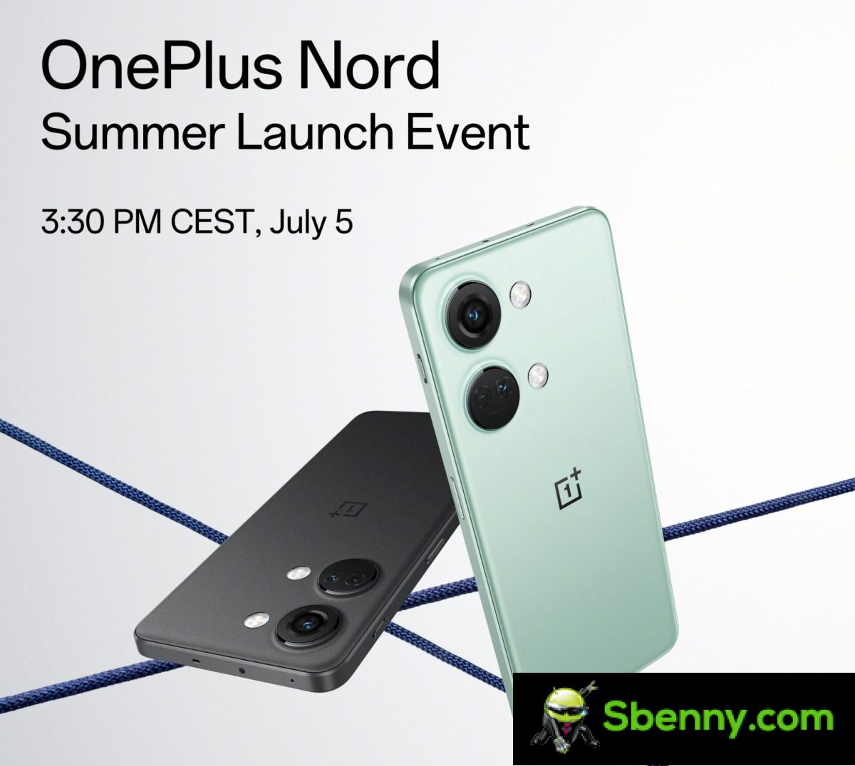 OnePlus reveals the design of the Nord 3 on Twitter, which will be available in two colors