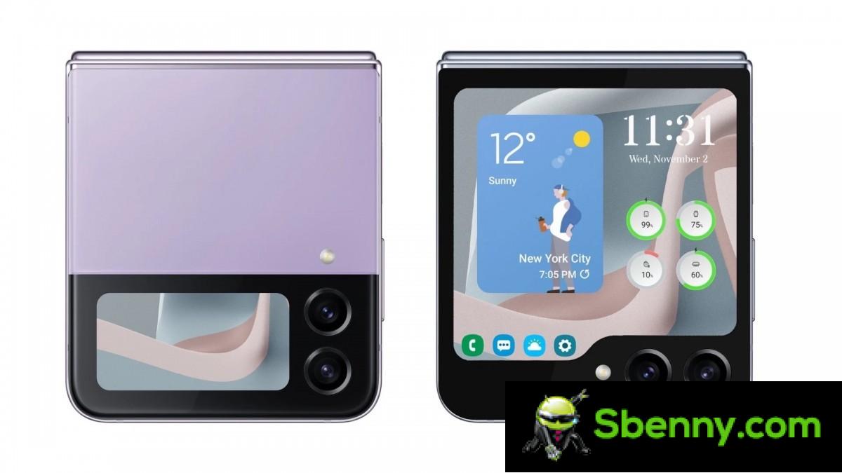 Galaxy Z Flip4 (left) vs. Galaxy Z Flip5 (right)