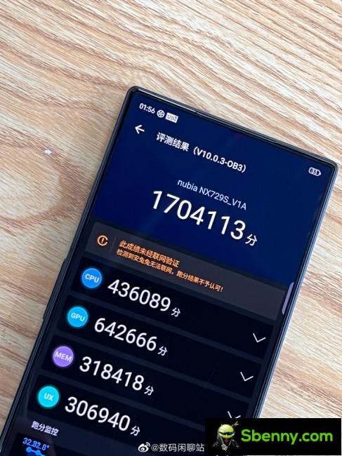 Running the Red Magic 8S Pro AnTuTu benchmark