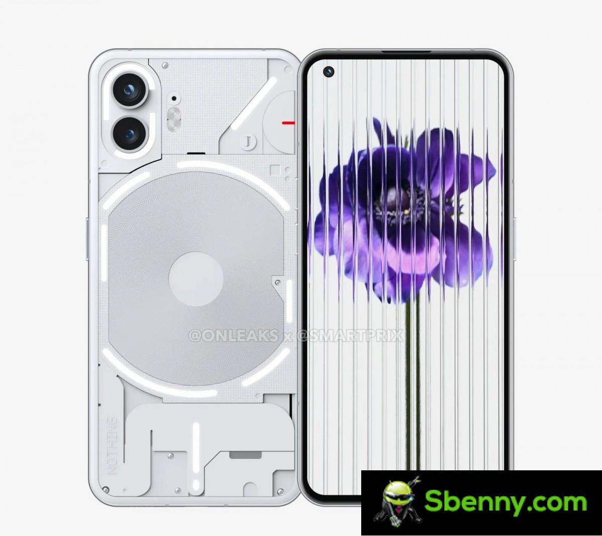 The Nothing Phone (2) renders show a more rounded design, dual camera setup