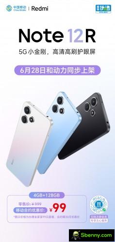 Redmi Note 12T main specifications