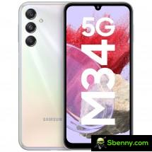 Samsung Galaxy M34 in prism silver