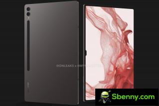 Rendering of the Galaxy Tab S9 Ultra