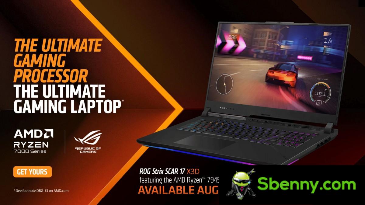 AMD announces Ryzen 9 7945HX3D, first notebook chip with 3D V-Cache technology