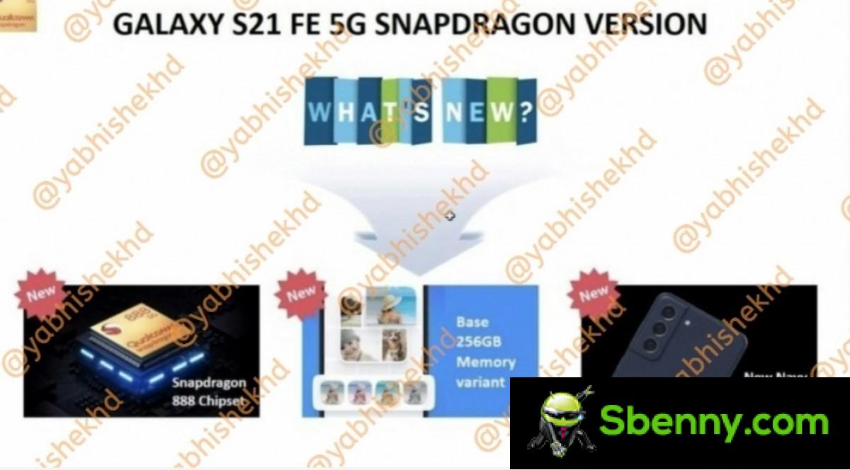 Leak of promotional materials for Samsung Galaxy S21 FE Snapdragon 888