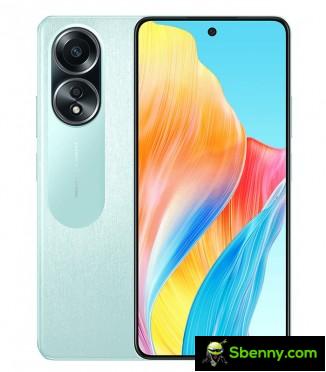 Oppo A58 4G in Dazzling Green