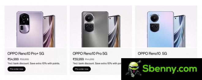 Oppo Reno10 series