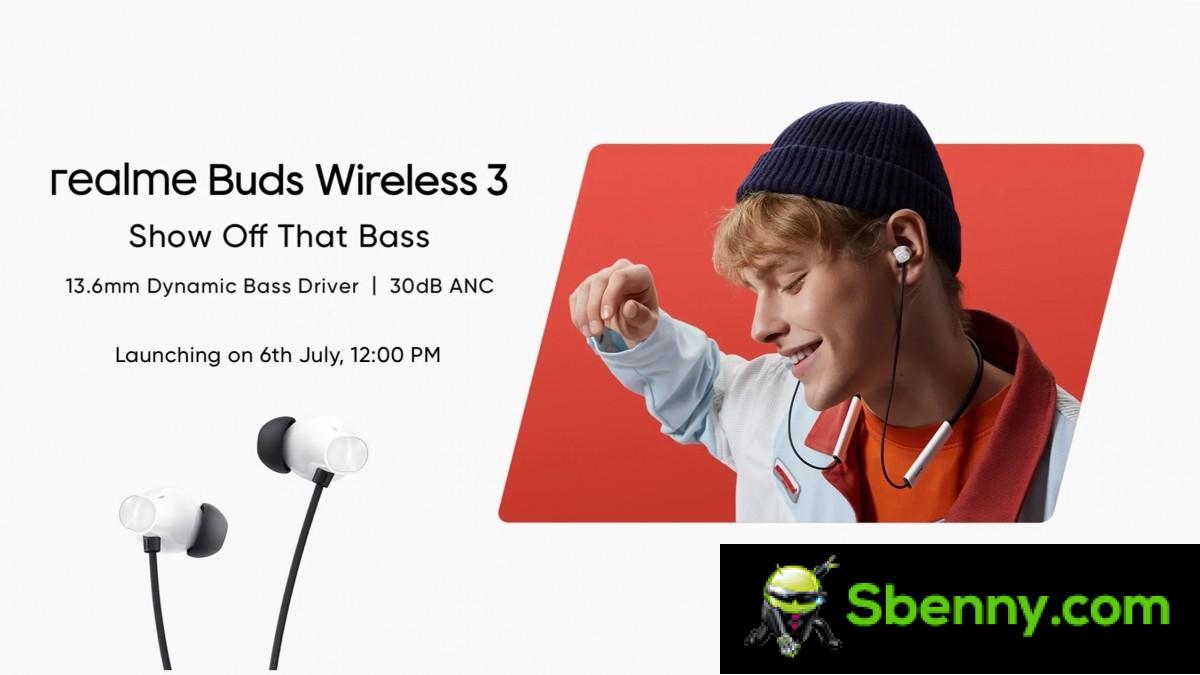 Realme Buds Wireless 3 Coming July 6, Design and Specs Revealed