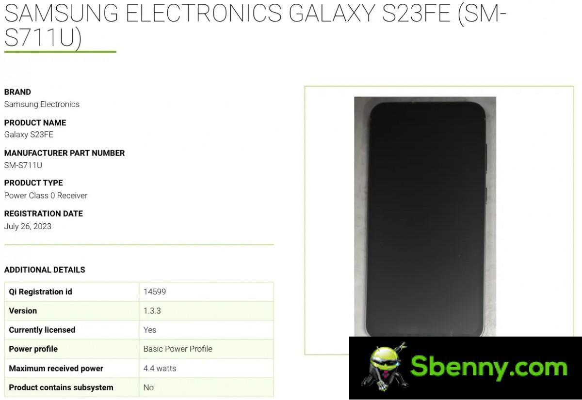 Samsung Galaxy S23 FE appears on WPC, exec confirms its ''imminent'' arrival