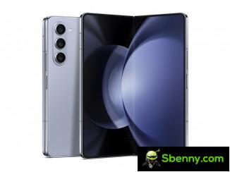 The Galaxy Z Fold5 in Phantom Black and Icy Blue colors is $120 off