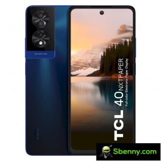 TCL 40 NxtPaper in midnight blue and opalescent