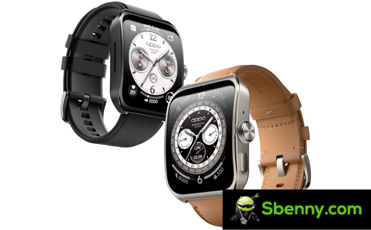 Oppo Watch 4 Pro in Polar Night Black and Dawn Brown colors