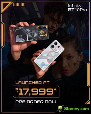 The Infinix GT 10 Pro is now on pre-order in India