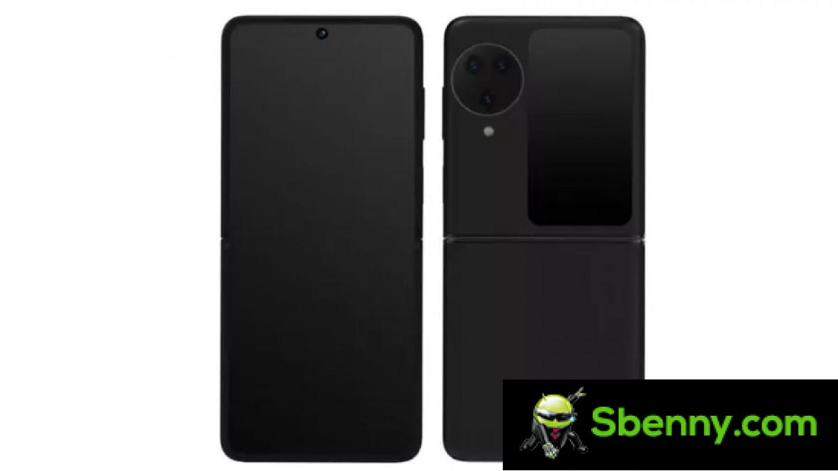 Leaked render of Oppo Find N3 Flip 