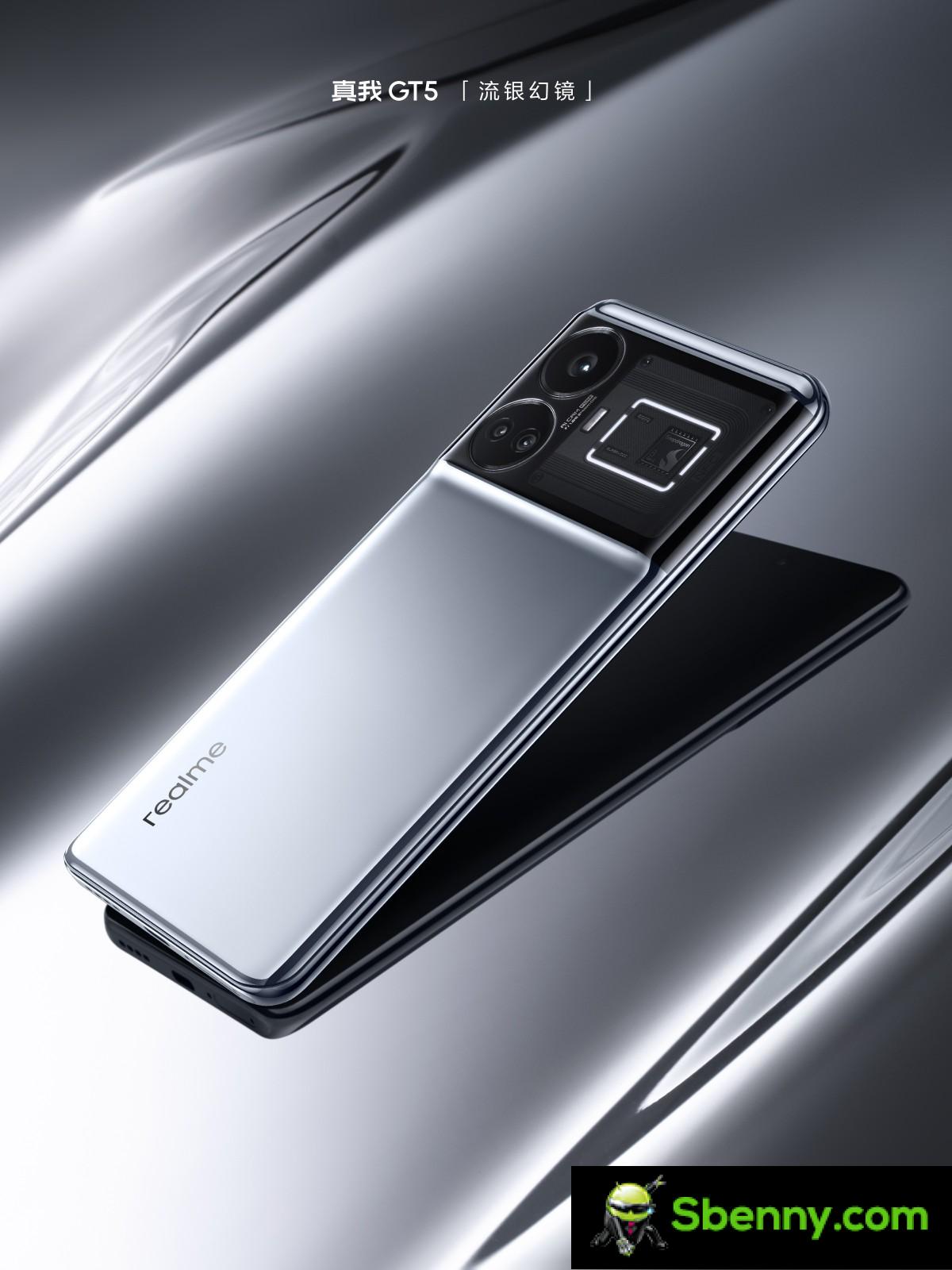 Realme GT5 will keep the LED light on the back, official images reveal