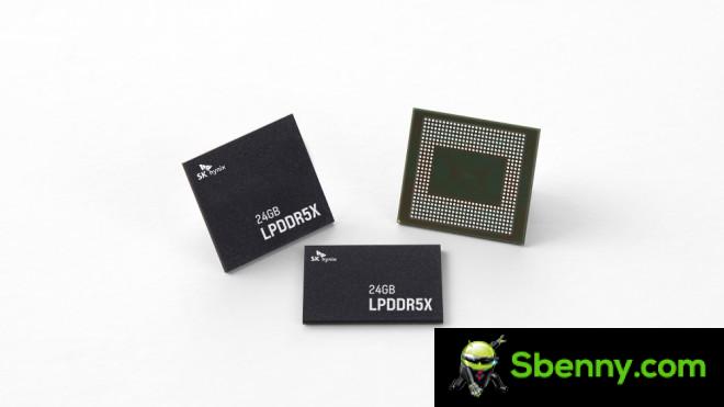 24GB Skhynix LPDDR5X chip