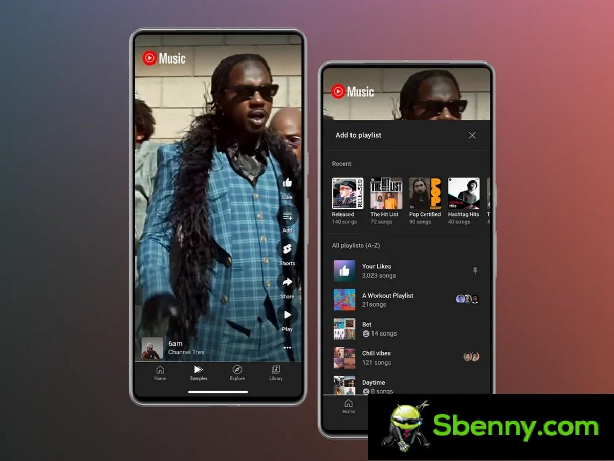 YouTube Music's new TikTok-like Samples tab is meant to help you discover more songs