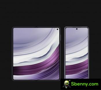 Mate X5 display and new Phantom Purple color