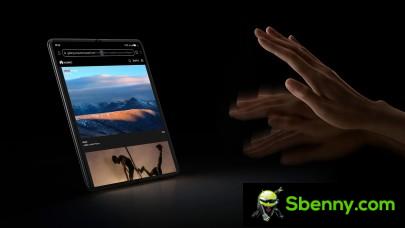 The Mate X5 is IPX8 waterproof and supports air gesture controls