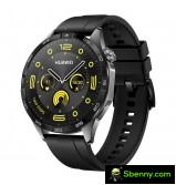 Huawei Watch GT4 46mm: black rubber