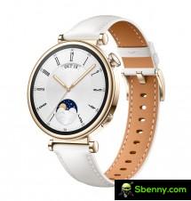 Huawei Watch GT4 41mm: white leather