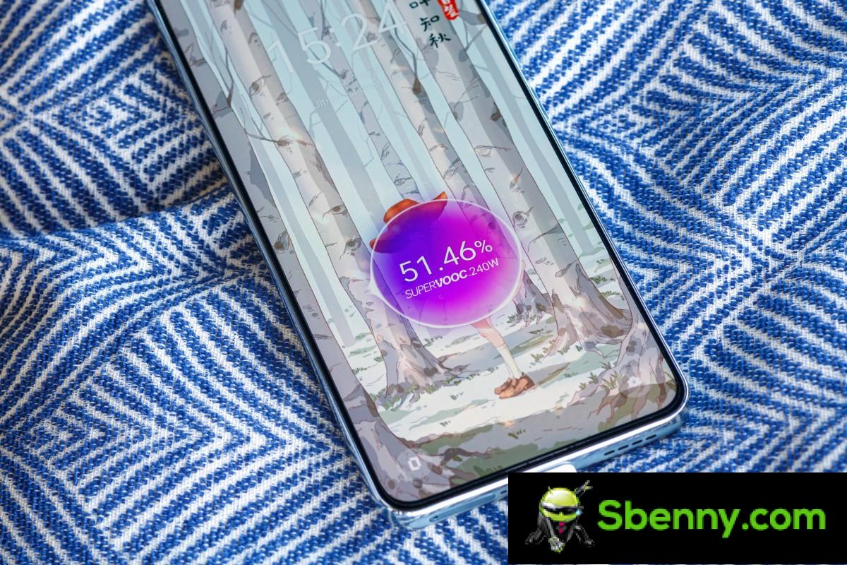 Realme GT5 240W charging test 