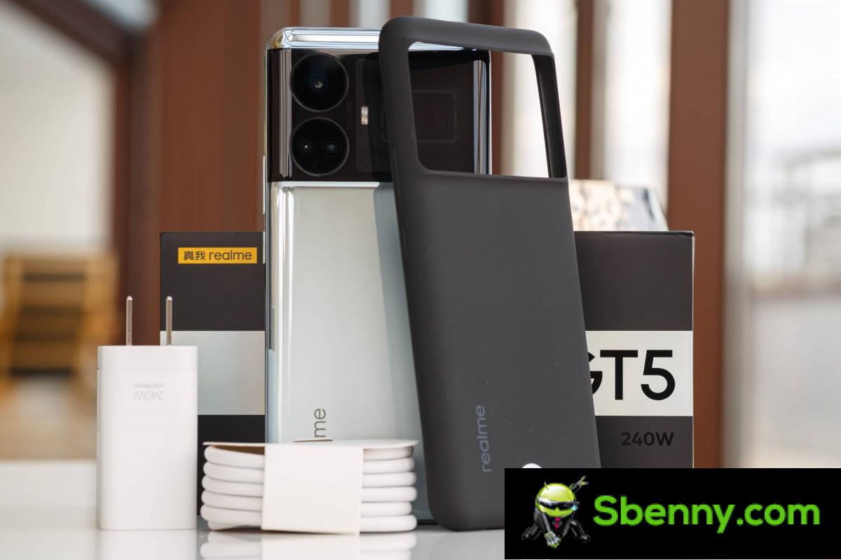 Realme GT5 240W charging test 