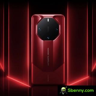 Huawei Mate 60 RS Ultimate Edition in red and black