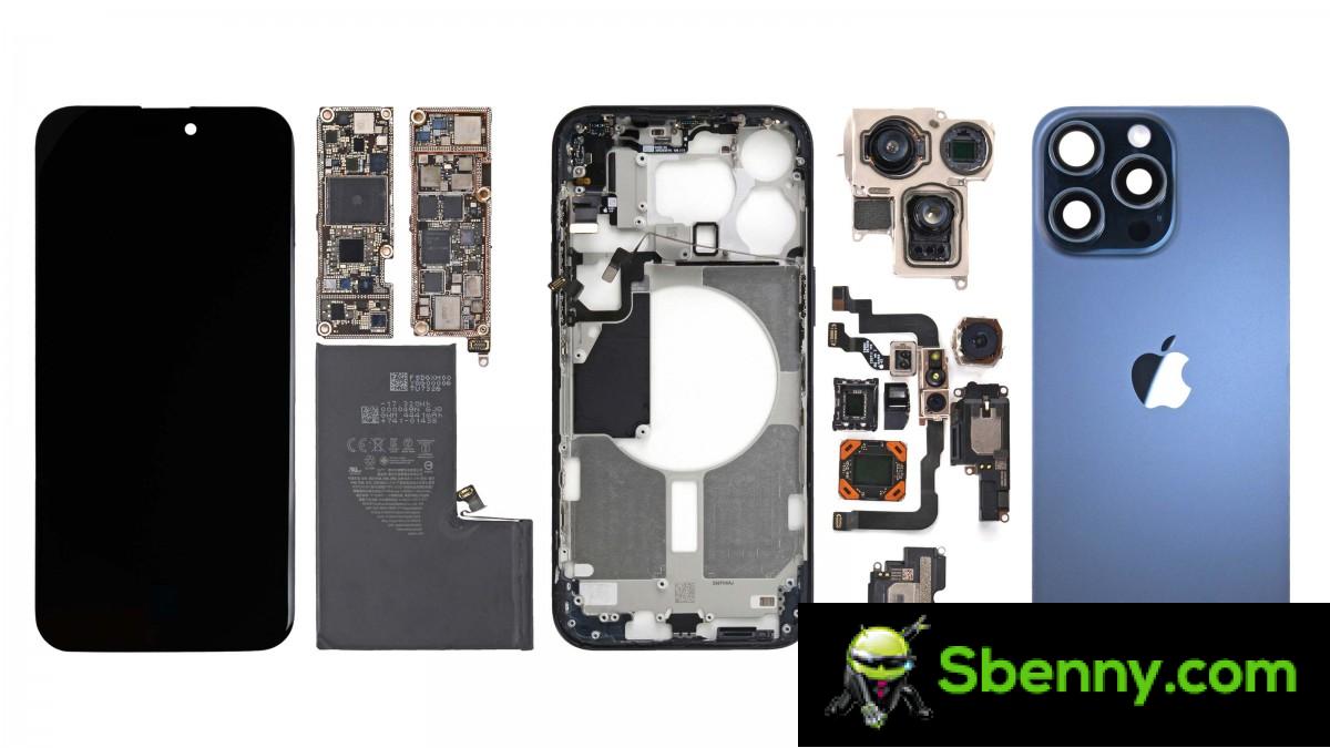The iPhone 15 Pro Max teardown on iFixit reveals much the same thing