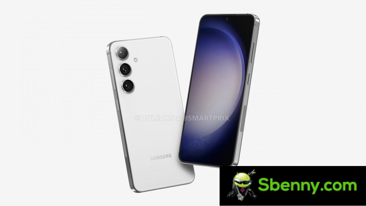 Leaked renders of the Samsung Galaxy S24 reveal a flat design