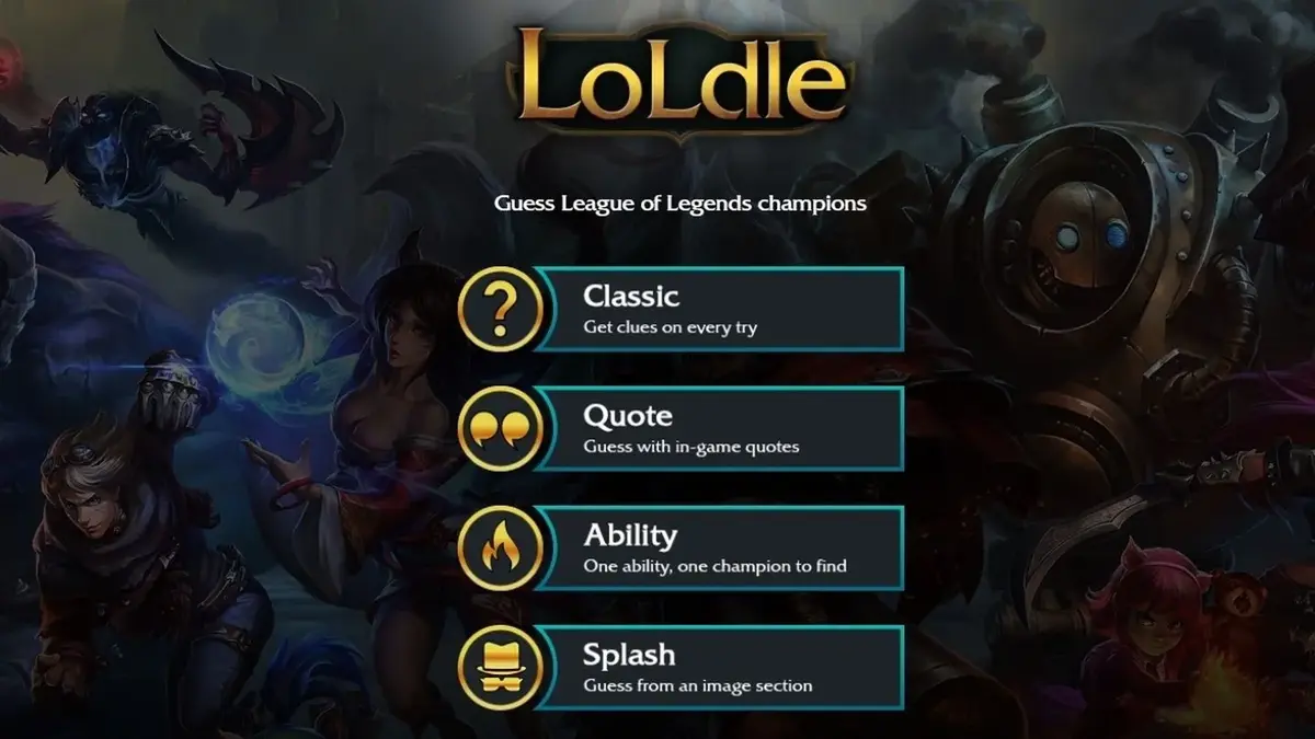 The riddles of champions in LoLdle