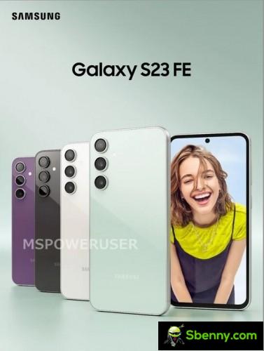 Samsung Galaxy S23 FE color options revealed in leaked official image