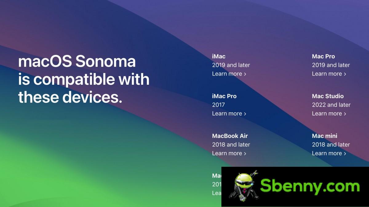 The official launch of macOS Sonoma begins