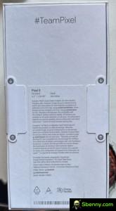 Photo of a Pixel 8 box from a previous leak