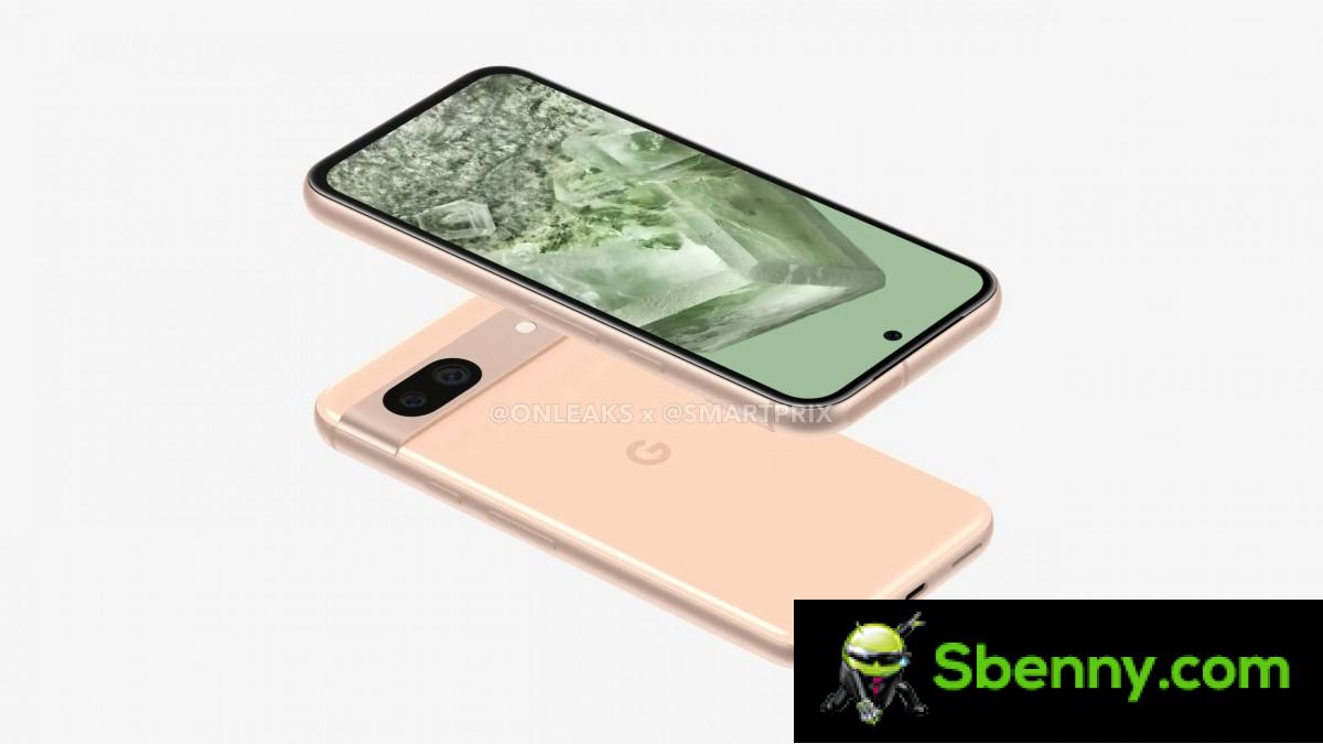 Google Pixel 8a loses in CAD-based renderings, looks like a Pixel 8