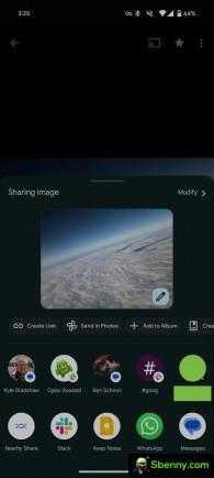 Google Photos Share Sheet on Android 14