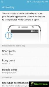 The Activity Zone app on the Galaxy S7 Active