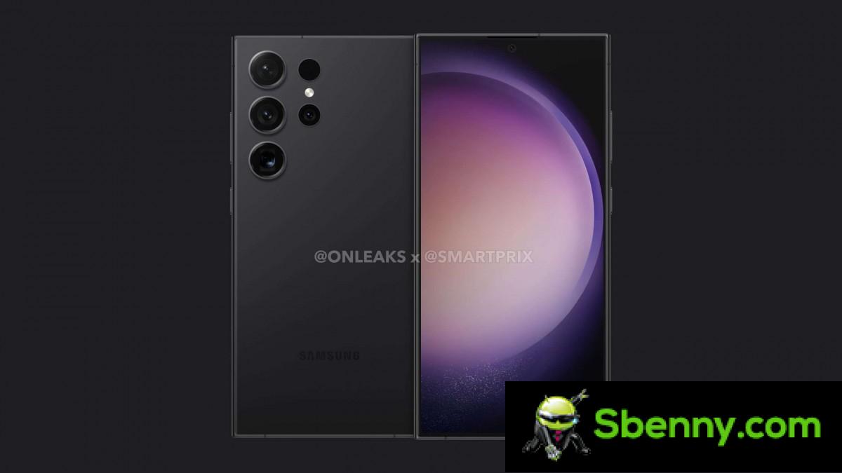 Leaked rendering of the Samsung Galaxy S24 Ultra (Source: OnLeaks and Smartprix)