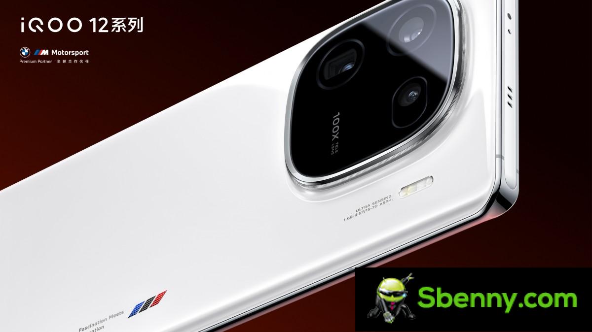 The official iQOO 12 Pro teaser images showcase the BMW M Motorsport edition