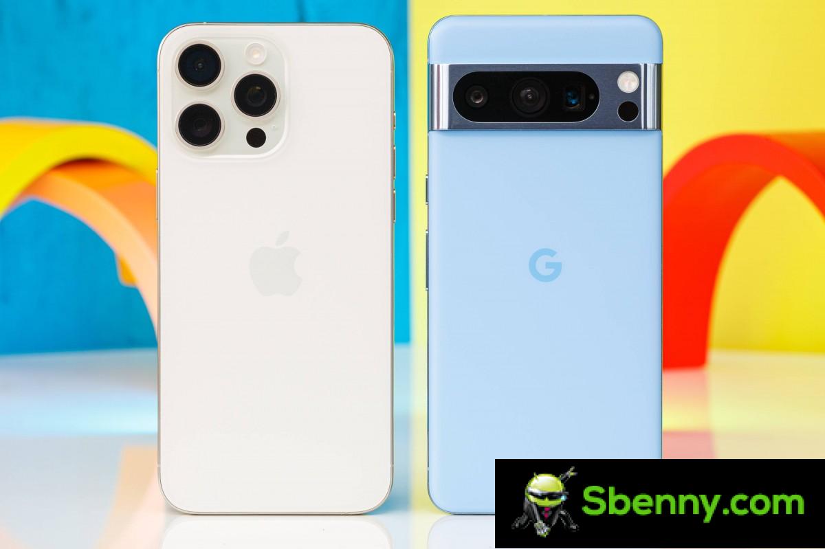 Google Pixel 8 Pro vs Apple iPhone 15 Pro Max