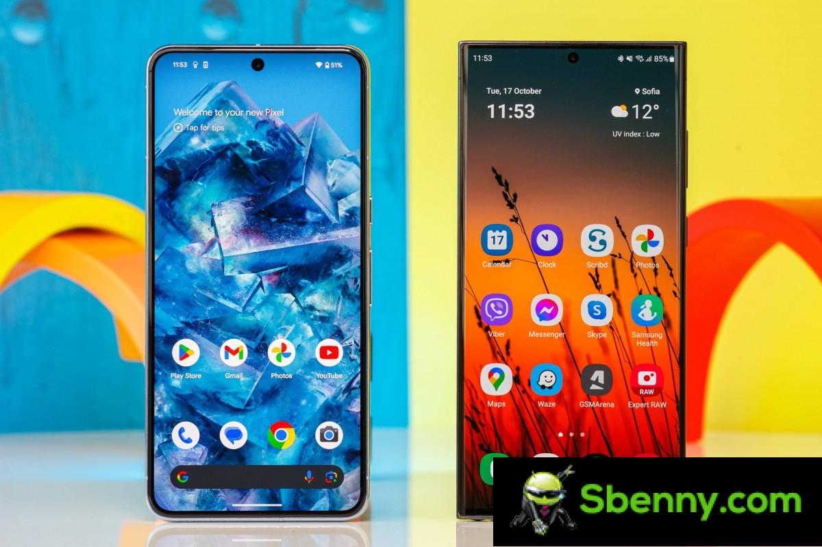 Google Pixel 8 Pro vs Samsung Galaxy S23 Ultra