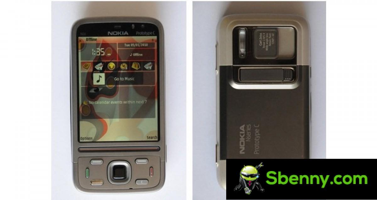 A prototype of the Nokia N87 published on eBay