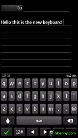 Vertical keyboard: Symbian Anna