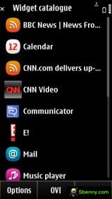 The Symbian Anna home screen