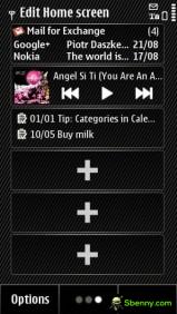 The Symbian Anna home screen