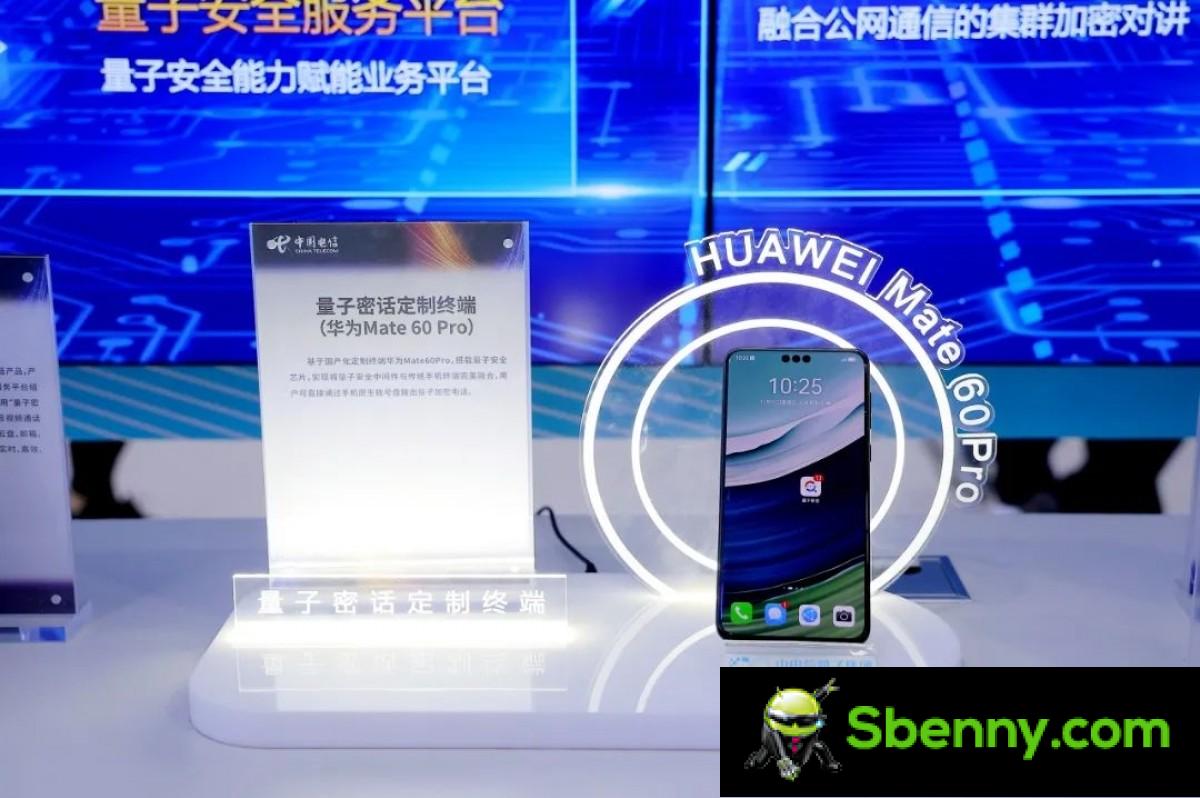 China Telecom presents a Huawei Mate 60 Pro with quantum security