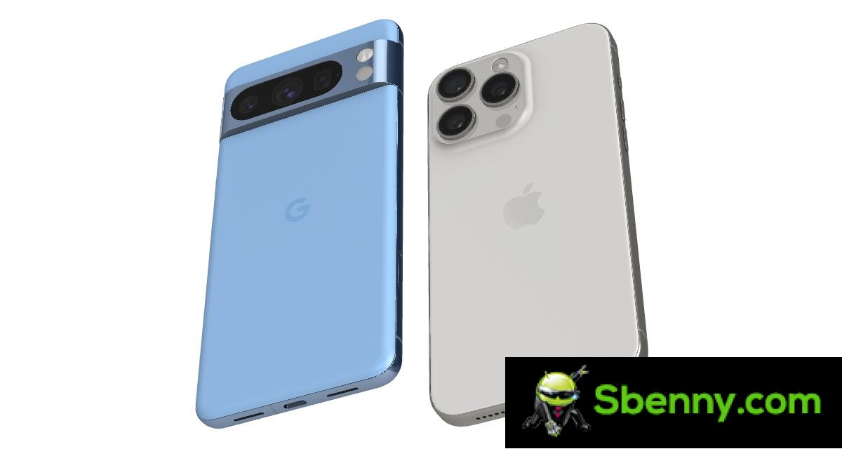 Pixel 8 Pro and iPhone 15 Pro Max