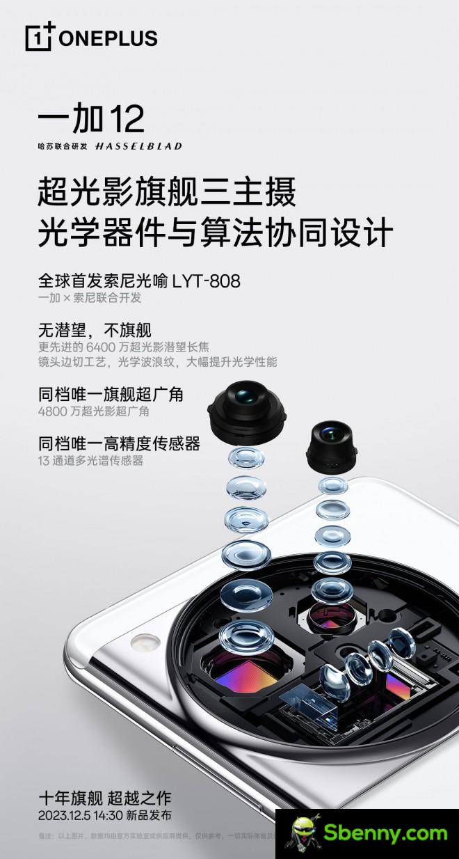 OnePlus 12 camera specs in Chinese