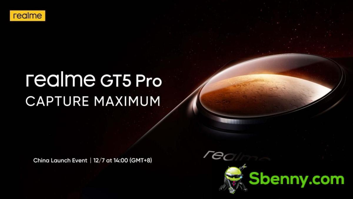 Realme GT5 Pro will arrive on December 7