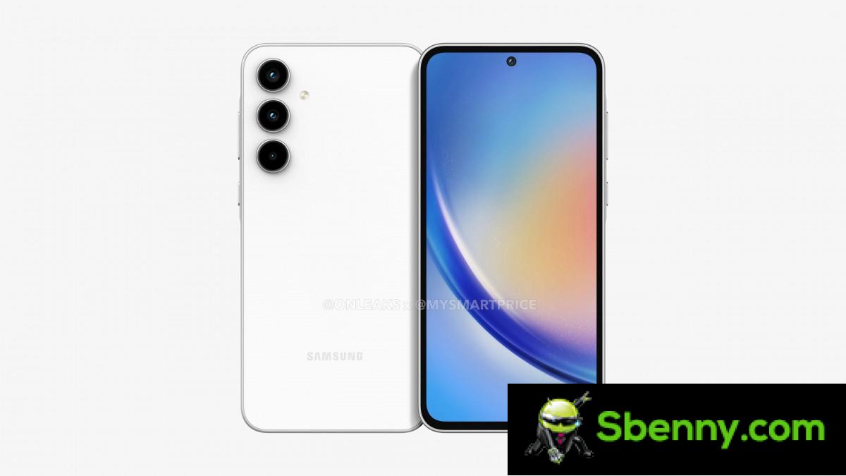 Samsung Galaxy A35 appears in renders along with key specs